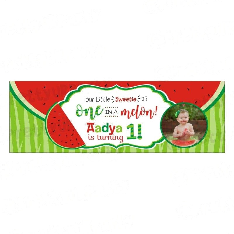 Personalized Watermelon Theme Banner 30in — image 2