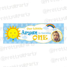 Personalized Sunshine Theme Banner 30in ALL PARTY SUPPLIES Pretty UR Party