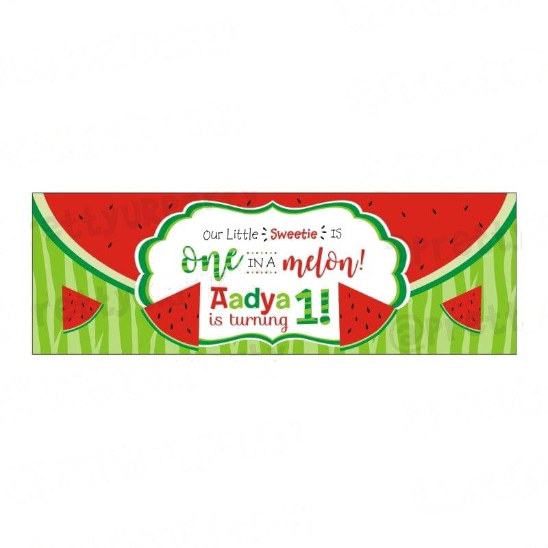 Personalized Watermelon Theme Banner 30in