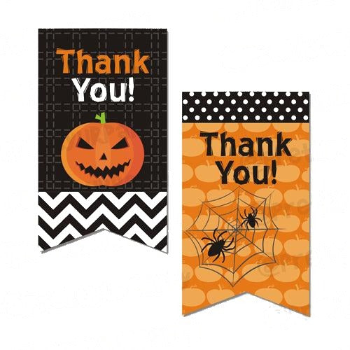 Birthday Halloween Thank you Tags