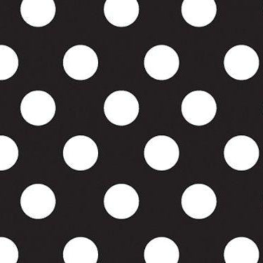 Black Polka Dots Big Wrapping Paper - Pack of 5 ACCESSORIES Pretty UR Party