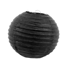 Black Round Paper Lamps 14" ALL PARTY SUPPLIES Pretty UR Party