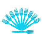 Blue Plastic Forks - Pack of 10 THEME PARTIES Pretty UR Party