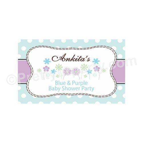 Blue and Purple Theme Backdrop PERSONALISED Pretty UR Party Default Title