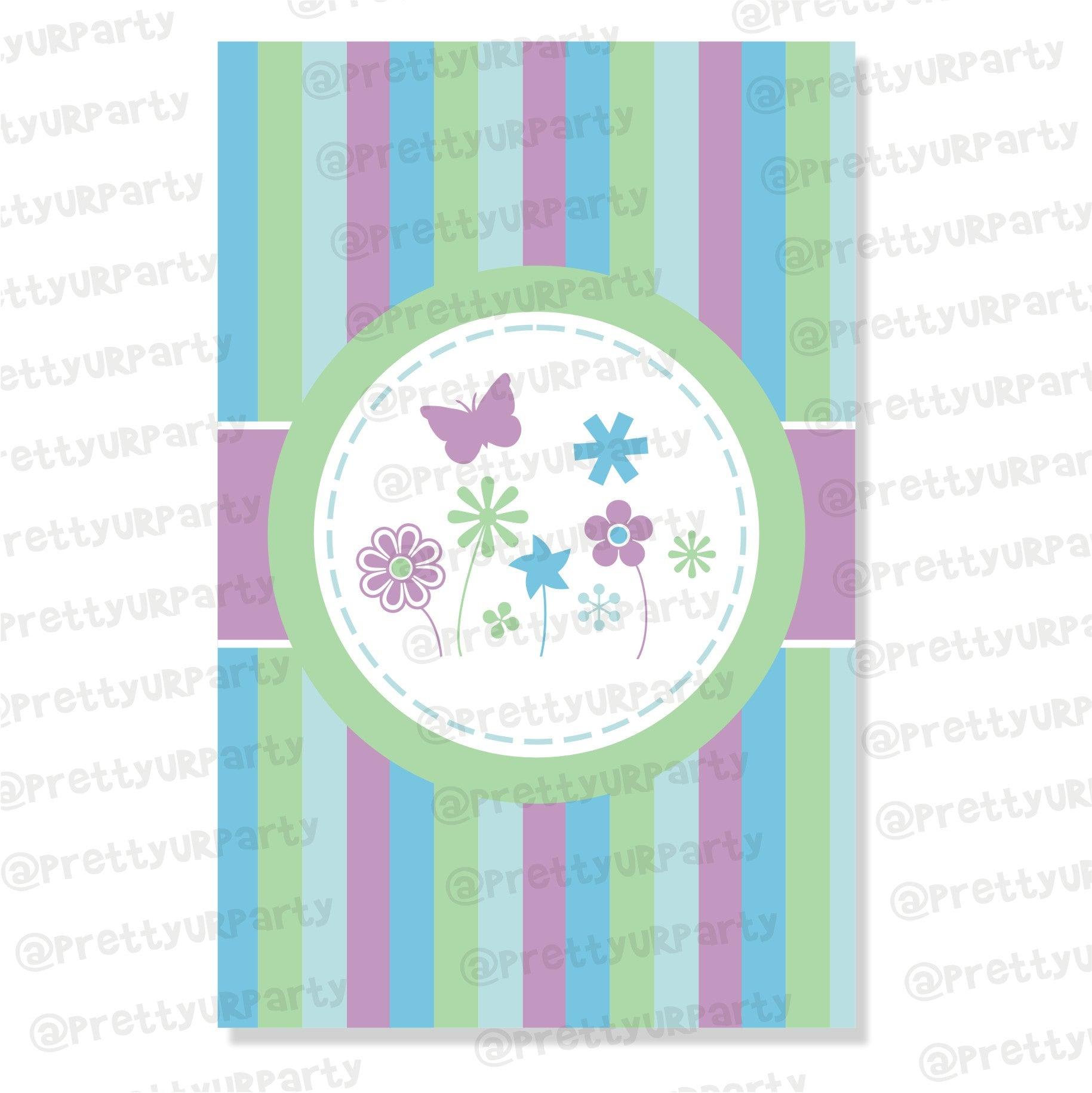 Blue and Purple Centerpieces - Pack of 2 BABY SHOWER Pretty UR Party Default Title