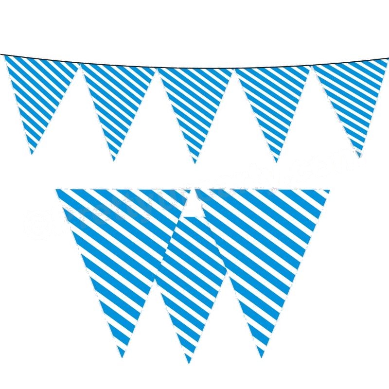 Blue Stripes Bunting