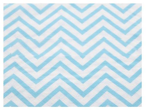 Blue Chevron paper Napkins - Pack of 10 THEME PARTIES Pretty UR Party