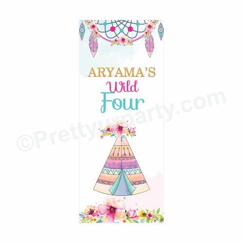Boho Theme Door Banner THEME PARTIES Pretty UR Party