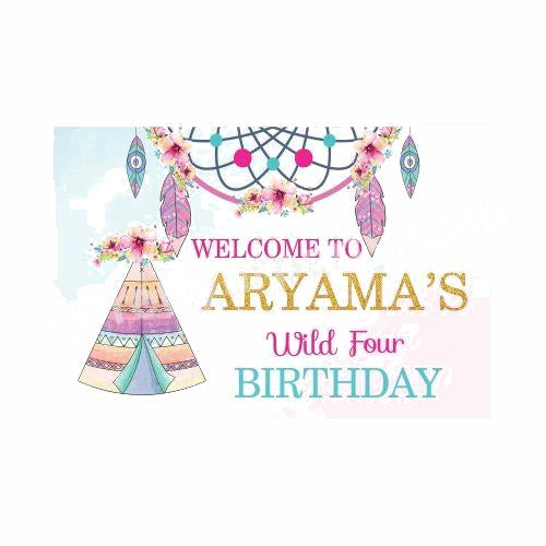 Boho Theme Entrance Banner / Door Sign