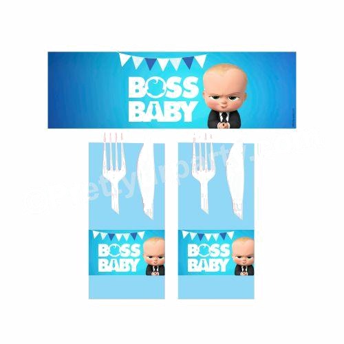 Boss Baby Theme Napkin Rings
