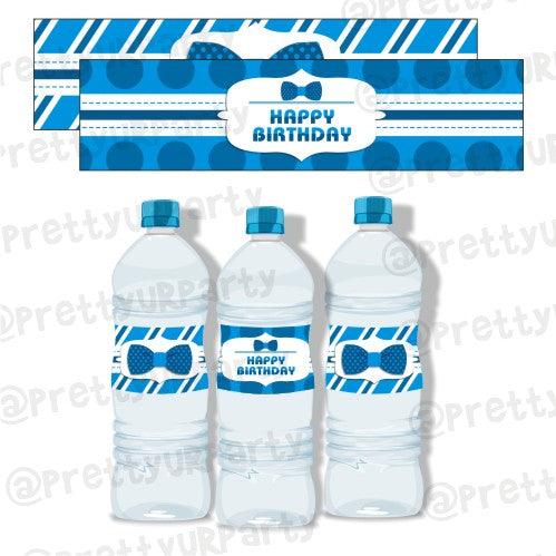 Bow Tie Water Bottle Labels THEME PARTIES Pretty UR Party Default Title