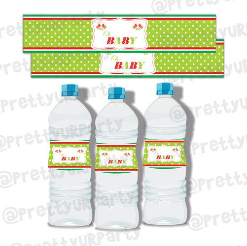 Christmas Baby Shower Water Bottle Labels ALL PARTY SUPPLIES Pretty UR Party Default Title