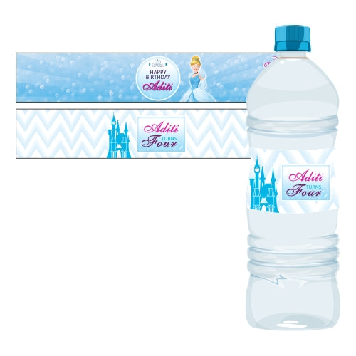 Disney Cinderella Water Bottle Labels THEME PARTIES Pretty UR Party Default Title