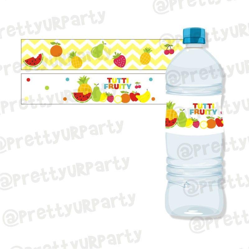Tutti Fruity Theme Water Bottle Labels THEME PARTIES Pretty UR Party Default Title
