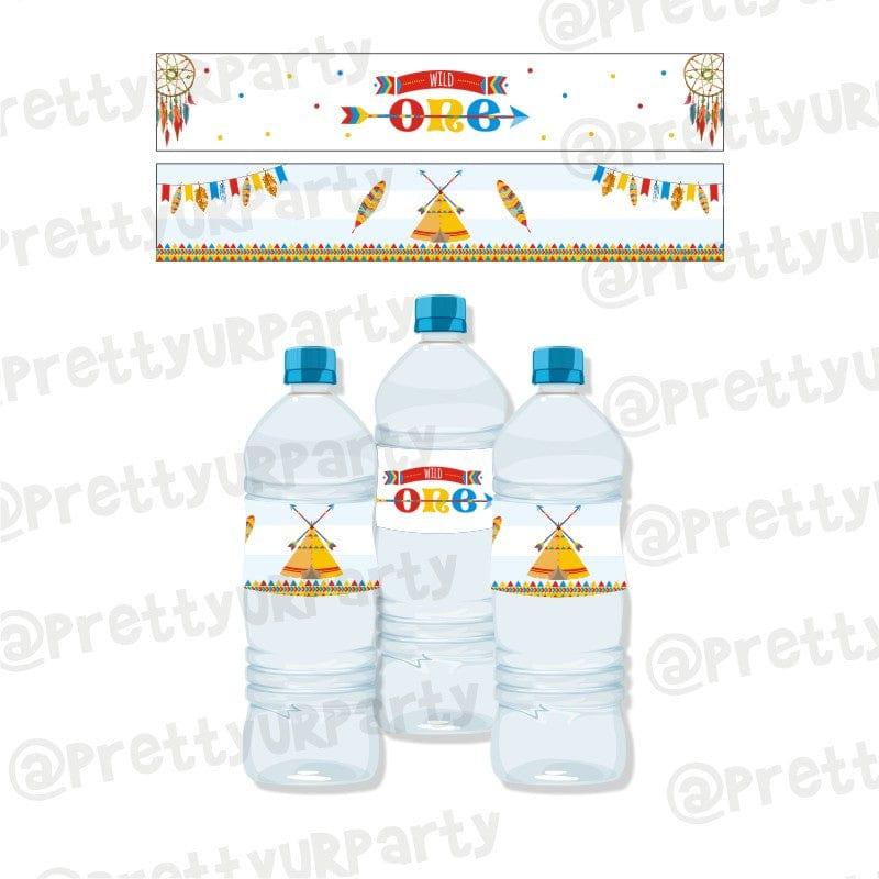 Wild One Theme Water Bottle Labels ALL PARTY SUPPLIES Pretty UR Party Default Title
