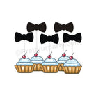 Bow Tie Cupcake Topper THEME PARTIES Pretty UR Party