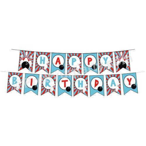 Bowling Theme Bunting DECORATIONS Pretty UR Party Default Title