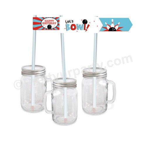 Bowling Theme Drink Straws THEME PARTIES Pretty UR Party