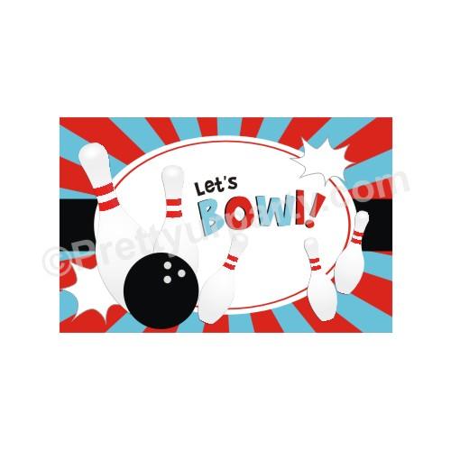 Bowling Theme Table Mats THEME PARTIES Pretty UR Party Default Title