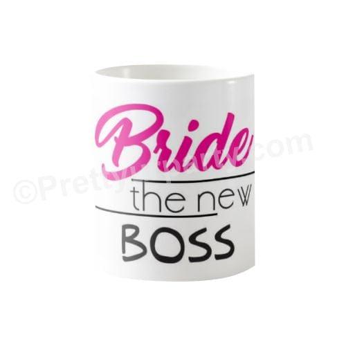 Personalized Bride the New Boss Bridal Shower Mug ALL PARTY SUPPLIES Pretty UR Party