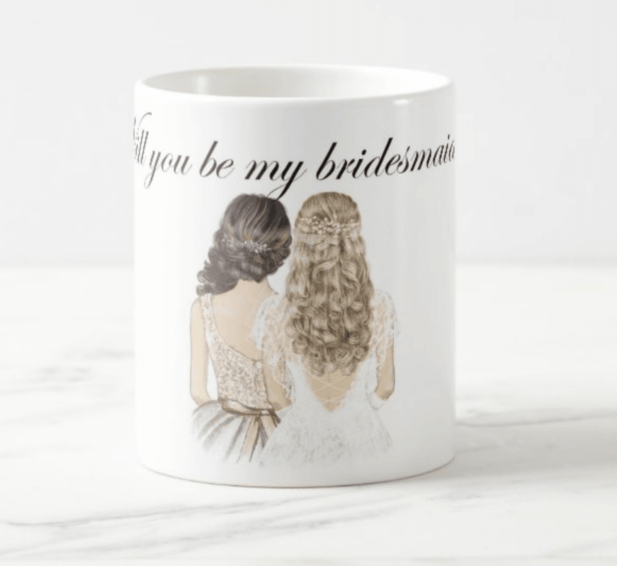 Bridemaid Mug RETURN GIFTS Pretty UR Party