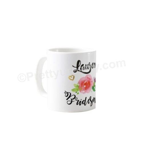 Personalized Bridesmaid Bridal Shower Mug ALL PARTY SUPPLIES Pretty UR Party