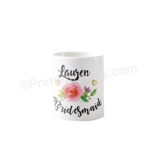 Personalized Bridesmaid Bridal Shower Mug ALL PARTY SUPPLIES Pretty UR Party