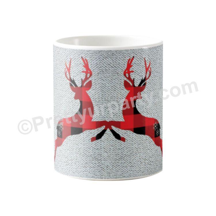 Christmas Reindeers Mug ALL PARTY SUPPLIES Pretty UR Party Without Name
