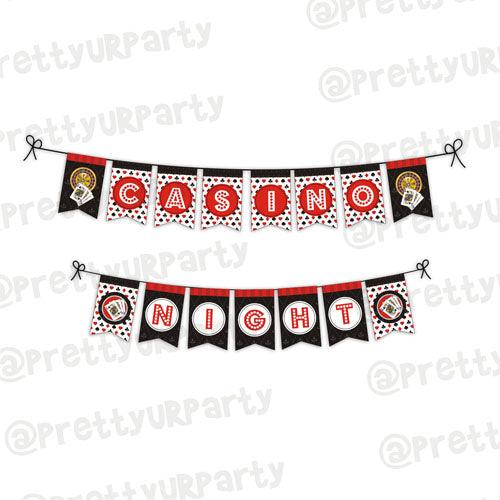 Casino Night Bunting ALL PARTY SUPPLIES Pretty UR Party Default Title