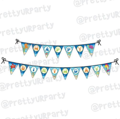 Under the Sea Bunting THEME PARTIES Pretty UR Party Default Title