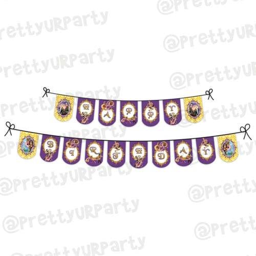 Tangled / Rapunzel Happy Birthday Banner THEME PARTIES Pretty UR Party