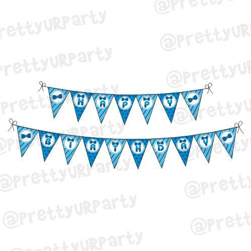 Bow Tie Bunting THEME PARTIES Pretty UR Party Default Title