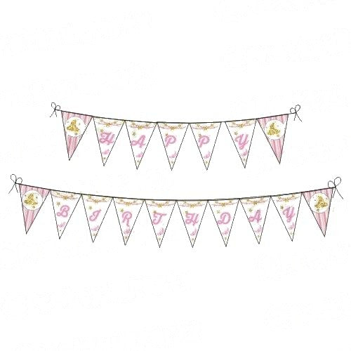 Twinkle Twinkle Little Star Pink Theme Bunting