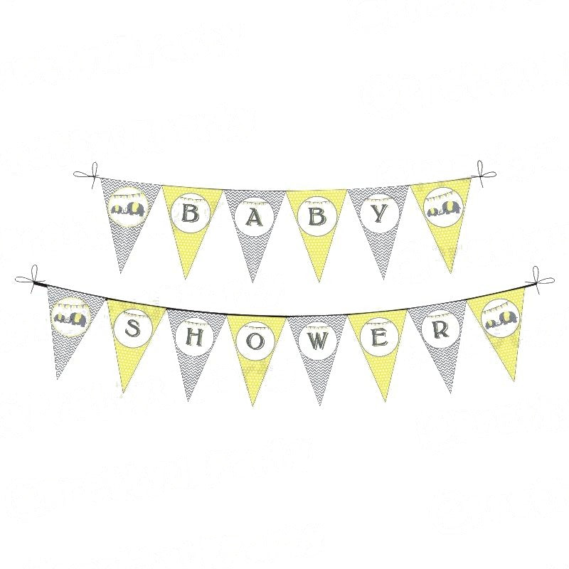 Elephant Baby shower Bunting