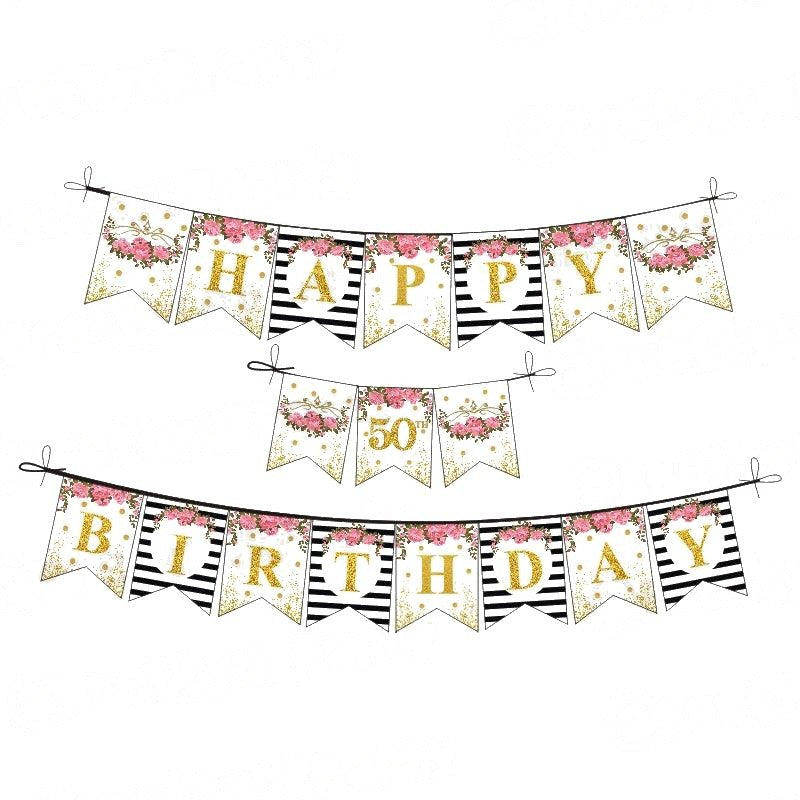 50th Birthday Theme Bunting