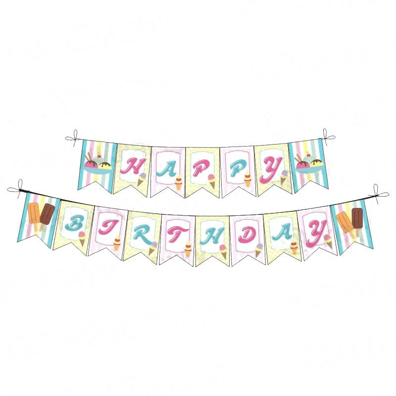 Ice Cream Theme Bunting