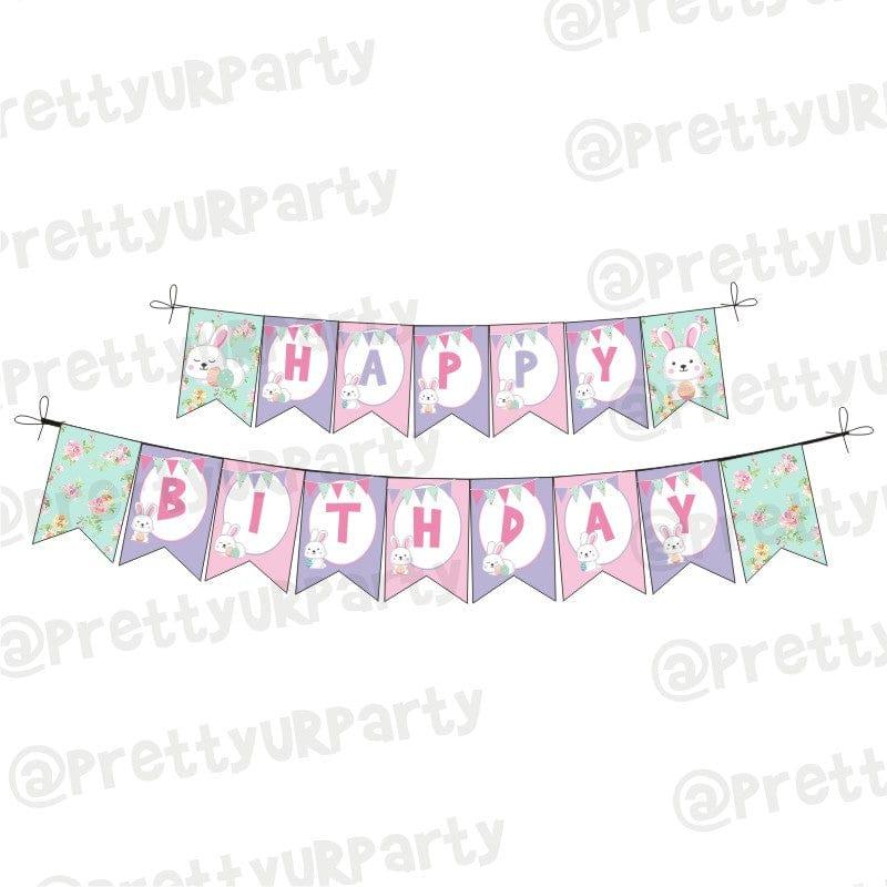 Some Bunny is One Theme Bunting DECORATIONS Pretty UR Party Default Title