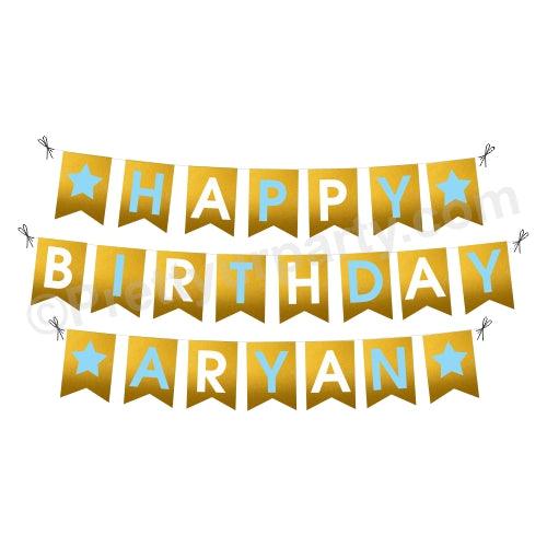 Handcrafted Twinkle Twinkle Little Star Boy HB Bunting THEME PARTIES Pretty UR Party