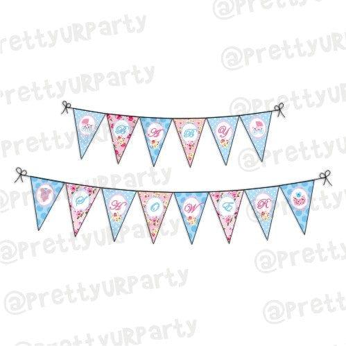 Shabby Chic Bunting ALL PARTY SUPPLIES Pretty UR Party Default Title