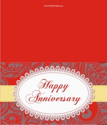 Custom Best Wishes Anniversary Card PERSONALISED Pretty UR Party Flat, Non Folded 270 GSM Glossy 50 Best Wishes Cards