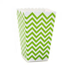 Green Chevron Popcorn Box - Pack of 10 ACCESSORIES Pretty UR Party
