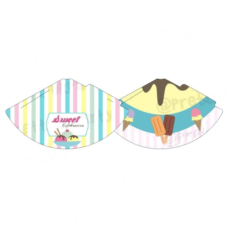 Ice Cream Theme Hats - Pack of 10