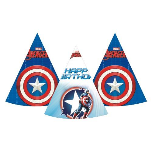 Captain America Caps - Pack of 10 THEME PARTIES Pretty UR Party Default Title