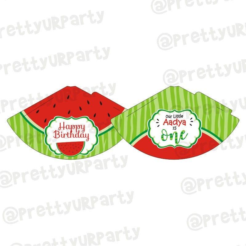 Watermelon Theme Caps - Pack of 10 THEME PARTIES Pretty UR Party Default Title
