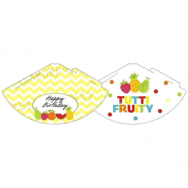 Tutti Fruity Theme Hats - Pack of 10