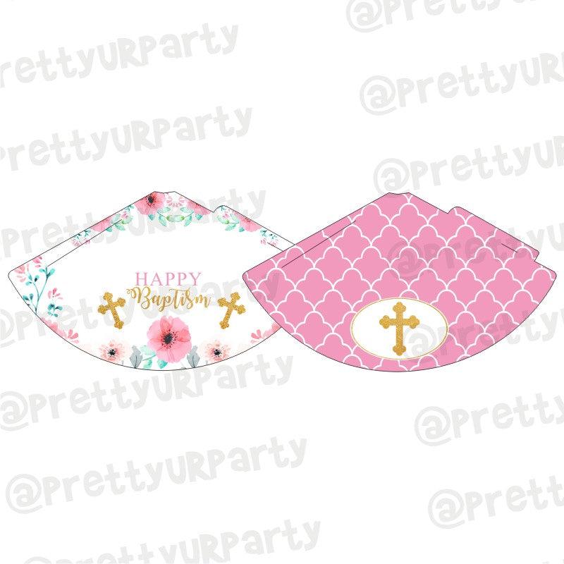 Baptism Pink Theme Hats - Pack of 10 ALL PARTY SUPPLIES Pretty UR Party Default Title