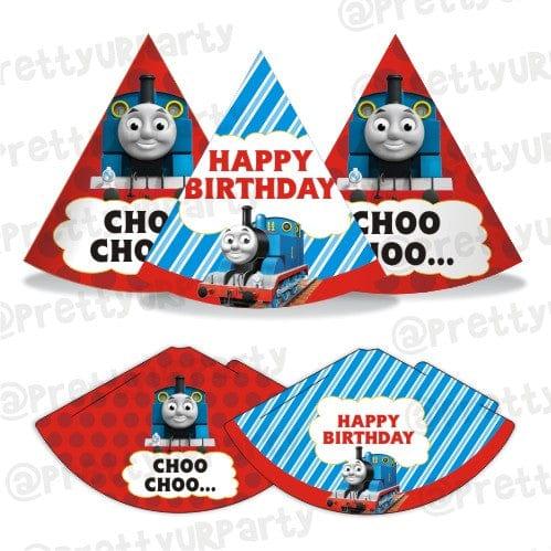 Thomas the Train Theme Hats - Pack of 10 THEME PARTIES Pretty UR Party Default Title