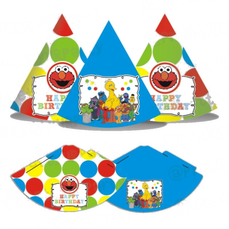 Elmo Theme Hats - Pack of 10