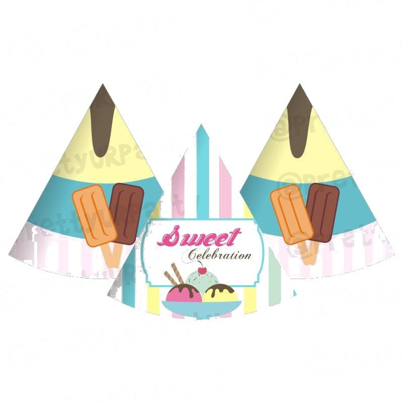 Ice Cream Theme Hats - Pack of 10 — image 2