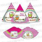 Girly Owl Caps - Pack of 10 THEME PARTIES Pretty UR Party Default Title